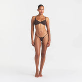 FITS EVERYBODY LACE UNLINED SCOOP BRA | ESPRESSO ON A MODEL FRONT VIEW @ | FOCUS: 0.0, 1.0, 0.9