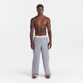 COTTON POPLIN MENS LOGO BAND SLEEP PANT | FULL MOON CHECK ON A MODEL FRONT VIEW @ | FOCUS: 0.0, 1.0, 0.9