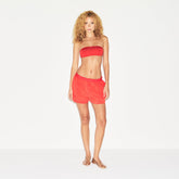 COTTON POPLIN BOXER | RUBY ON A MODEL FRONT VIEW | FOCUS: 0.0, 1.0, 0.9