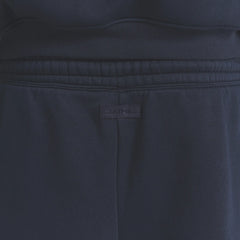 FLEECE LOUNGE MENS RELAXED SHORT | NAVY ON A MODEL BACK VIEW @ | FOCUS: 0.0, 1.0, 0.9