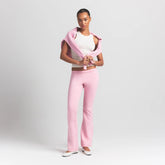 COTTON FLEECE SLIM PANT | HALITE ON A MODEL FRONT VIEW S | FOCUS: 0.0, 1.0, 0.9