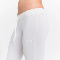 NikeSKIMS AIRY LOW RISE MINI FLARE PANT | IVORY ON A MODEL