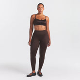 NikeSKIMS SATIN SHINE BONDED WAIST LEGGING 29" | PHOENIX ON A MODEL FRONT VIEW