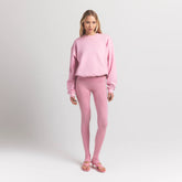 COTTON FLEECE CLASSIC CREWNECK | HALITE ON A MODEL FRONT VIEW S | FOCUS: 0.0, 1.0, 0.9