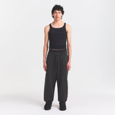 HEAVYWEIGHT FLEECE MENS JOGGER | WASHED ONYX ON A MODEL FRONT VIEW @ | FOCUS: 0.0, 1.0, 0.9