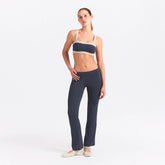 NikeSKIMS AIRY STRAIGHT LEG PANT | DEEP ROYAL ON A MODEL FRONT VIEW @ | FOCUS: 0.0, 1.0, 0.9