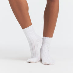 TEXTURED SOCK 3-PACK | BLUE BANDANA MULTI ON A MODEL FRONT VIEW
