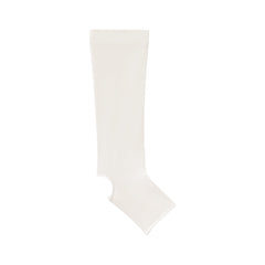 HOSIERY OPEN TOE KNEE HIGH SOCK | SNOW FLAT ON A WHITE BACKGROUND | FLT
