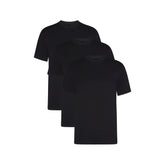 SKIMS BASICS MENS LIGHTWEIGHT T-SHIRT 3-PACK | OBSIDIAN ON A MODEL FRONT VIEW