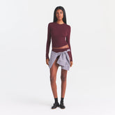 FITS EVERYBODY LONG SLEEVE T-SHIRT | CURRANT ON A MODEL @ | FOCUS: 0.0, 1.0, 0.9