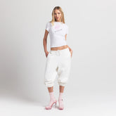 WORN IN JERSEY T-SHIRT | SNOW SKIMS ANGEL ON A MODEL FRONT VIEW @ | FOCUS: 0.0, 1.0, 0.9