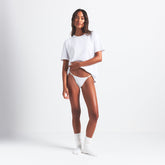 LIGHTWEIGHT Cotton STRING THONG 10-PACK | HEATHER SOOT MULTI ON A MODEL FRONT VIEW @ | FOCUS: 0.0, 1.0, 0.9
