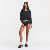 COTTON JERSEY ZIP UP HOODIE | SOOT ON A MODEL FRONT VIEW @ | FOCUS: 0.0, 1.0, 0.9