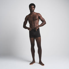 SKIMS COTTON MENS 3" BOXER BRIEF 5-PACK | HEATHER MULTI (MENS BOXERS) ON A MODEL FRONT VIEW