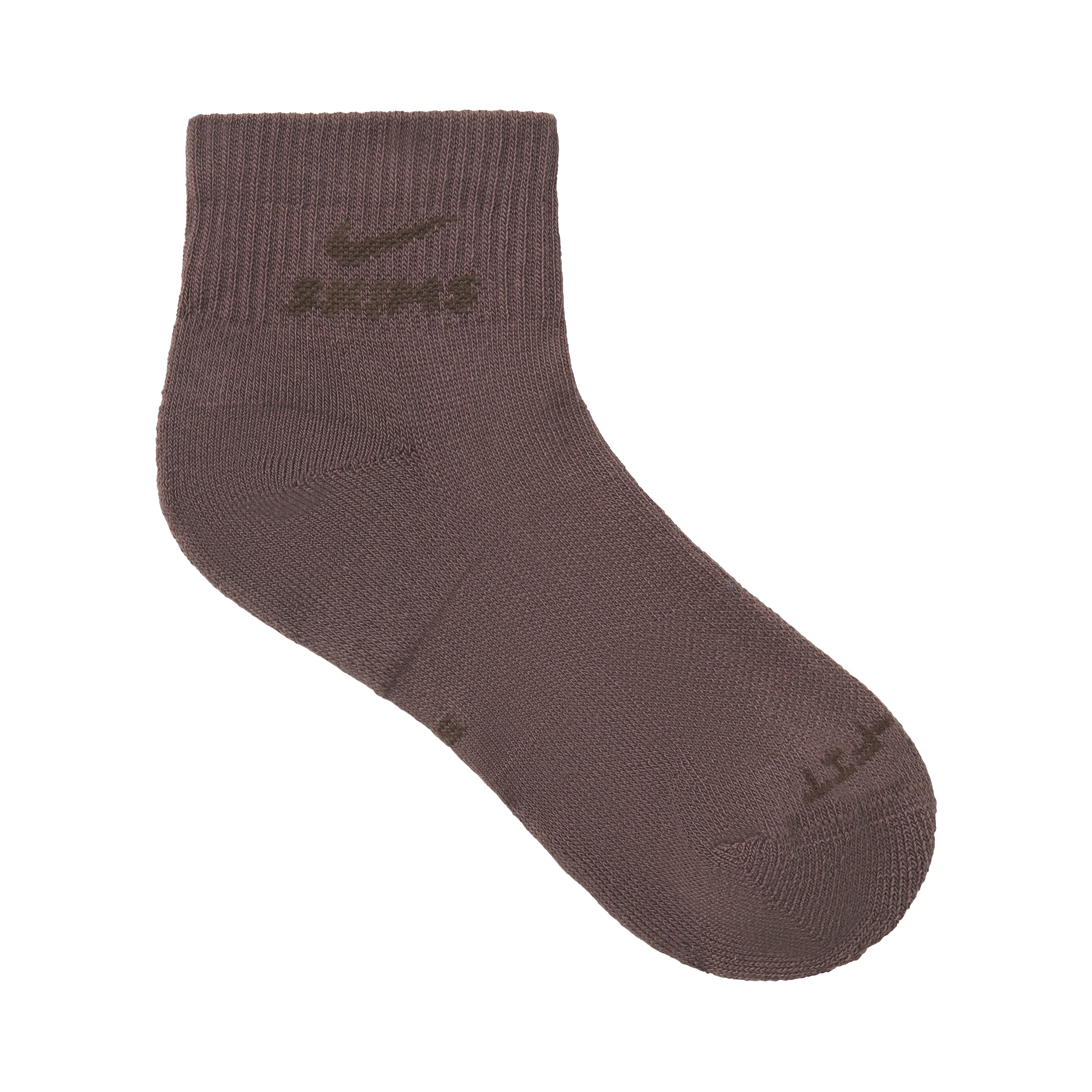 NikeSKIMS ACCESSORIES DRI-FIT? QUARTER CREW SOCK 3-PACK | COBALT(OBSIDIAN)/RAISINETTE(DARK SEPIA)/OBSIDIAN(RAISINETTE) FLAT ON A WHITE BACKGROUND | FLT