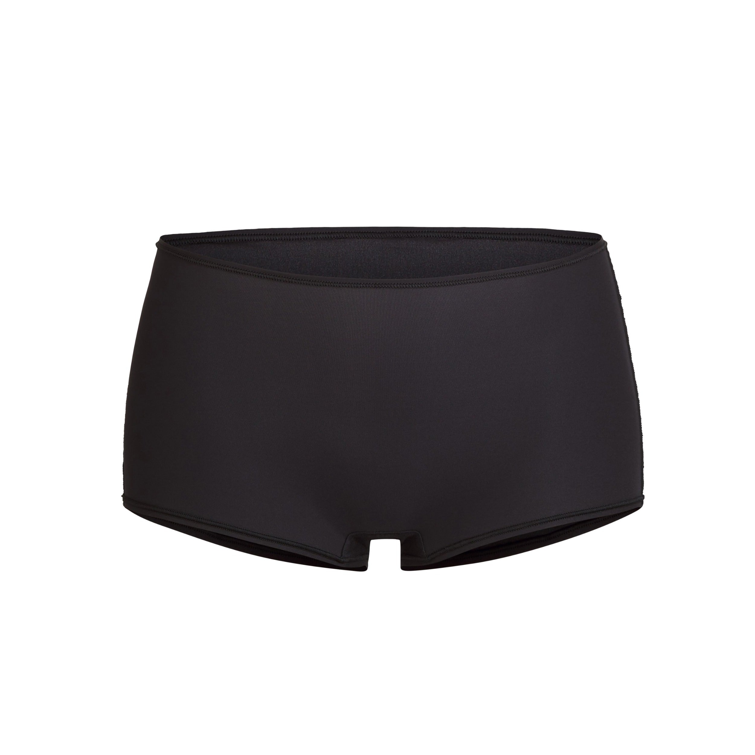 FITS EVERYBODY BOY SHORT | ONYX (BOY SHORTS, PANTIES) LAYS FLAT ON A WHITE BACKGROUND | FLT