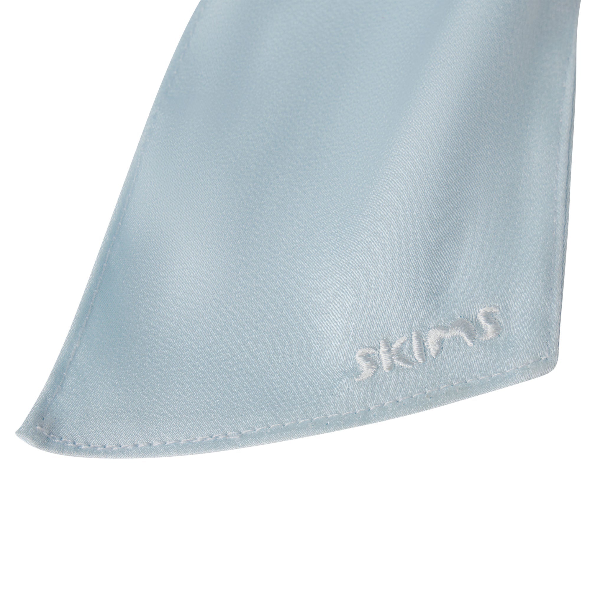 SATIN JUMBO BOW CLIP | BABY BLUE ADDITIONAL FABRIC DETAILS