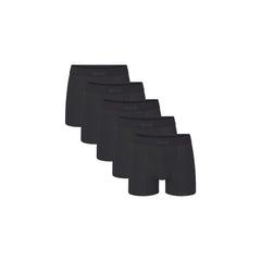 SKIMS COTTON MENS 3" BOXER BRIEF 5-PACK | ONYX (MENS BOXERS) FLAT ON A WHITE BACKGROUND | FLT | FOCUS: 0.0, 1.0, 0.9