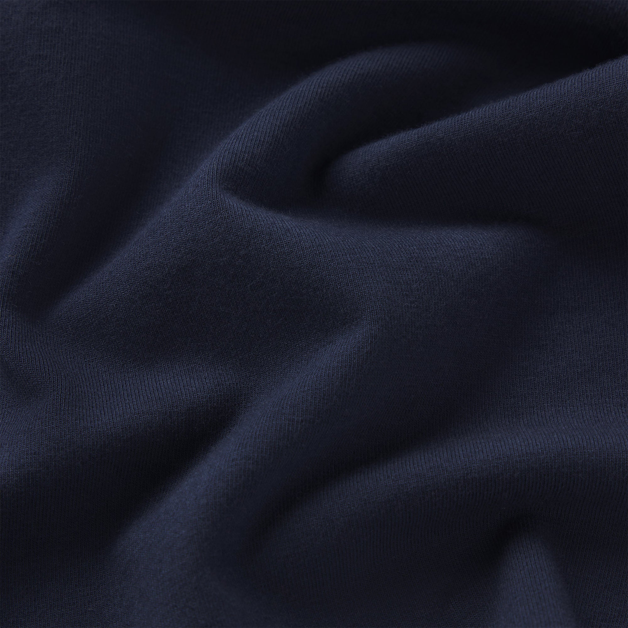 COTTON JERSEY SCOOP NECK T-SHIRT | NAVY ADDITIONAL FABRIC DETAILS
