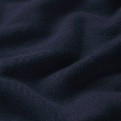 DRAPEY FRENCH TERRY STRAIGHT LEG PANT | NAVY ADDITIONAL FABRIC DETAILS