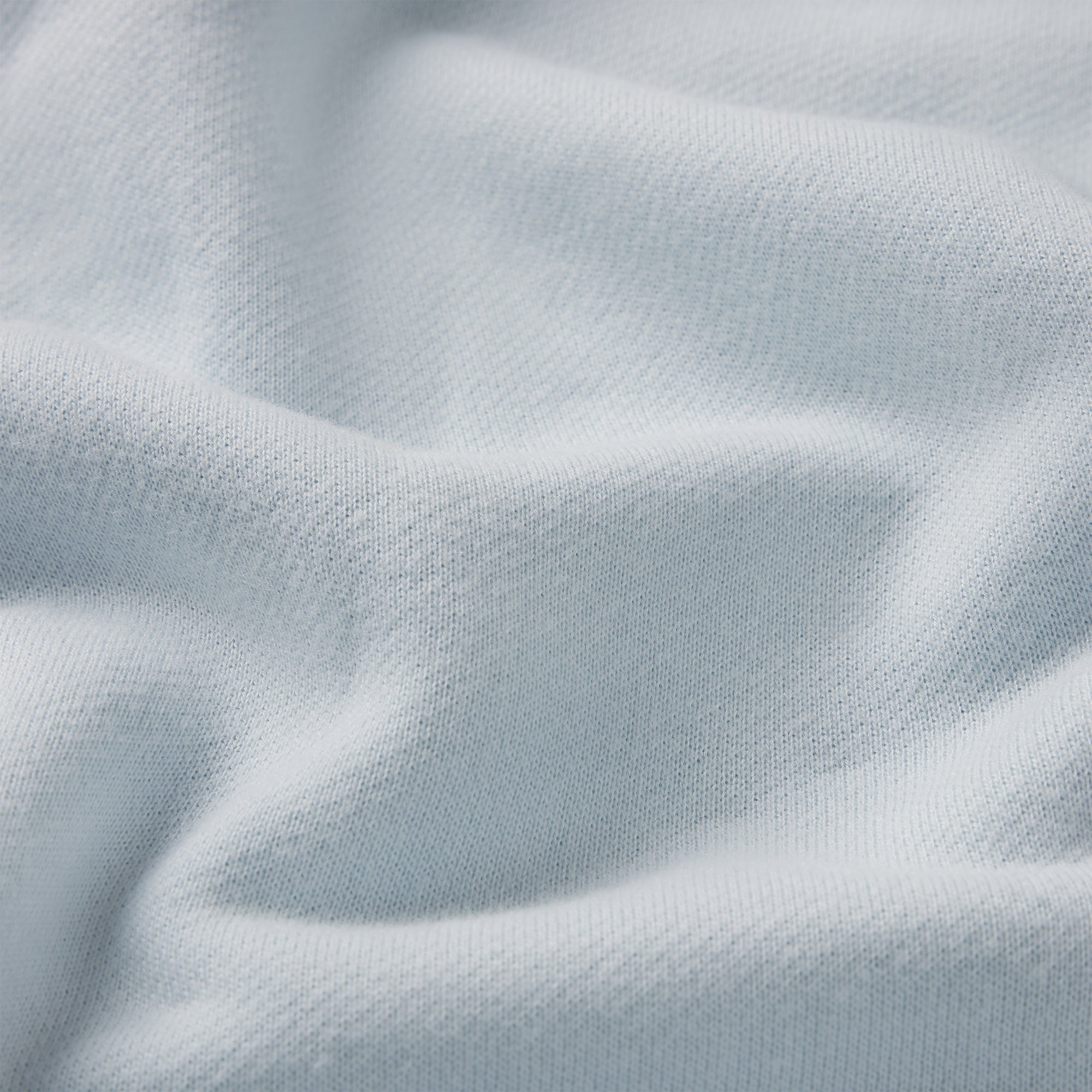 DRAPEY FRENCH TERRY CROPPED JOGGER | POWDER BLUE ADDITIONAL FABRIC DETAILS