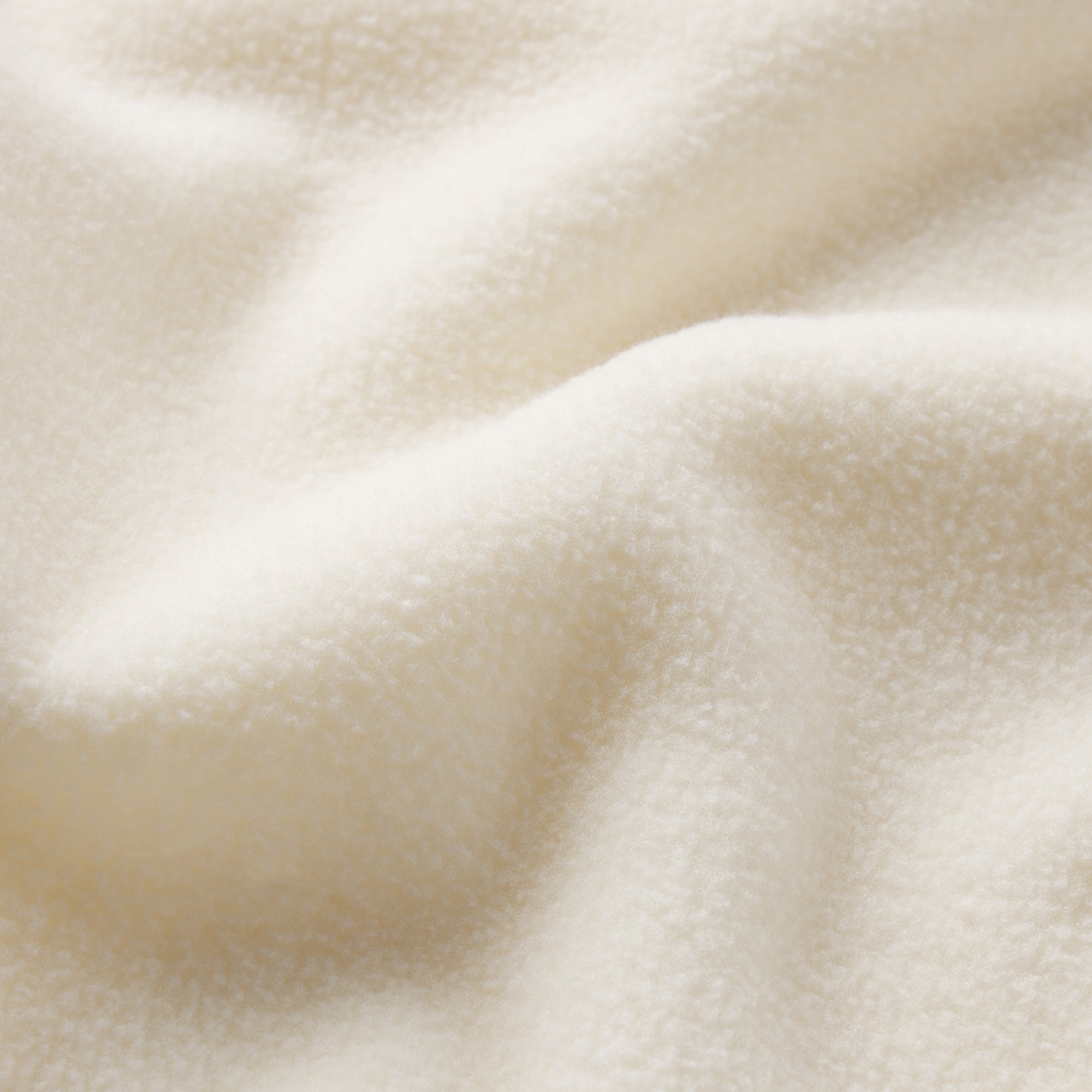 OUTDOOR FLEECE CROPPED 3/4 SLEEVE JACKET | ECRU ADDITIONAL FABRIC DETAILS