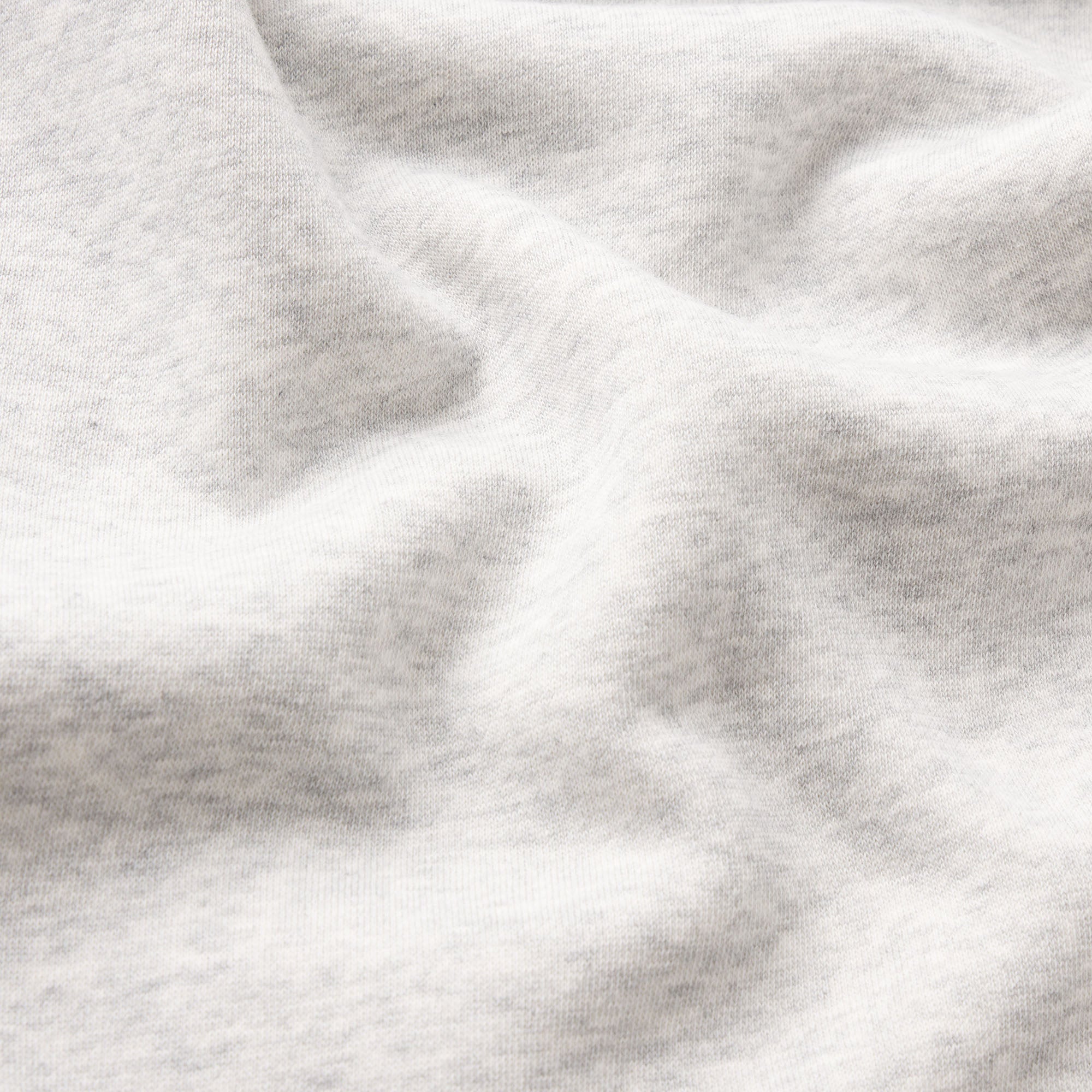 FLEECE LOUNGE MENS CLASSIC HOODIE | LIGHT HEATHER GREY ADDITIONAL FABRIC DETAILS
