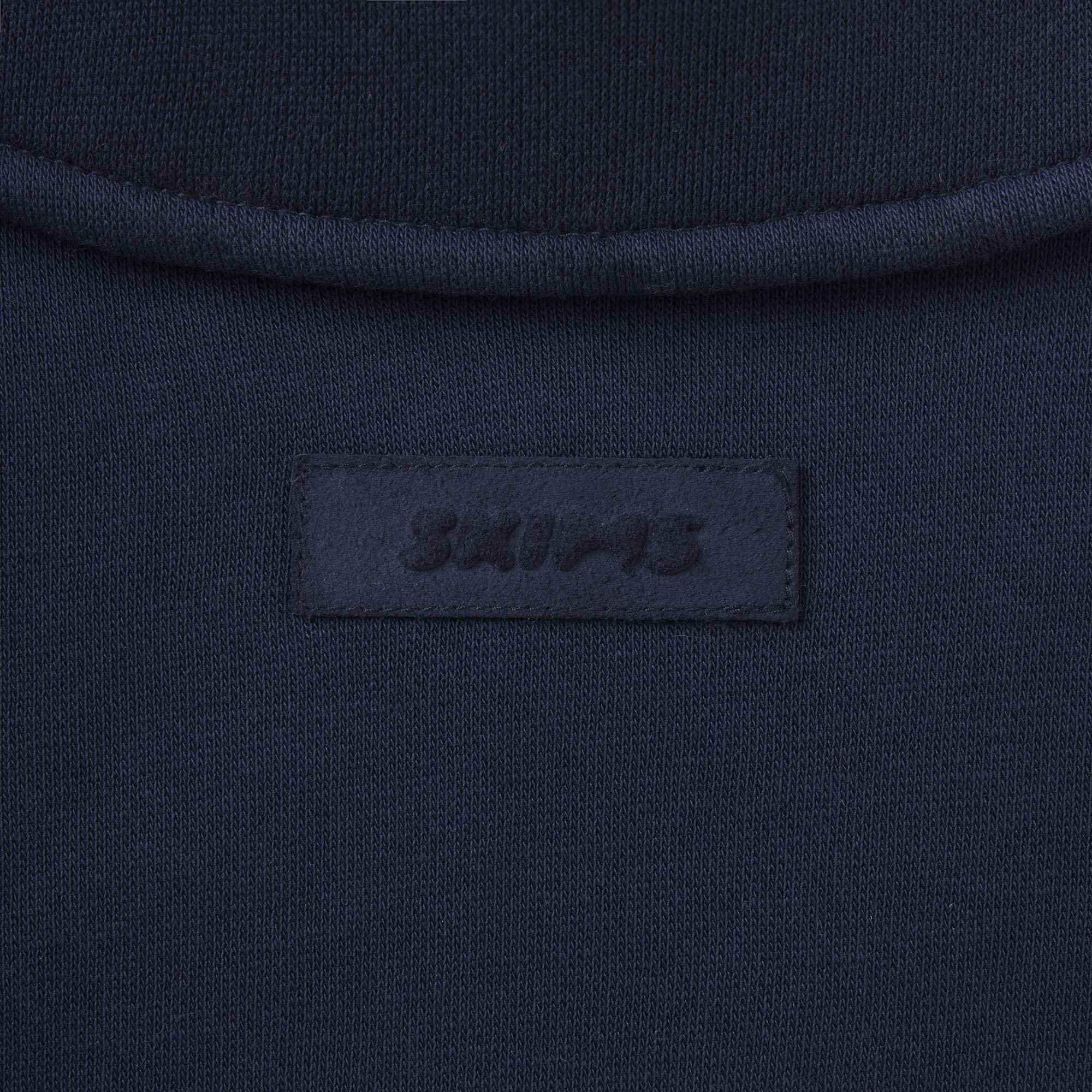 FLEECE LOUNGE MENS RUGBY POLO | NAVY & LAYS FLAT ON A WHITE BACKGROUND | FLT