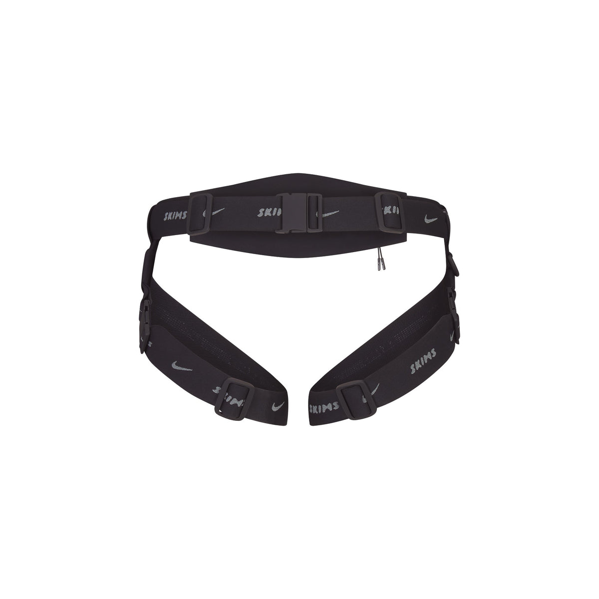 NikeSKIMS ACCESSORIES HARNESS WAISTPACK | OBSIDIAN FLAT ON A WHITE BACKGROUND