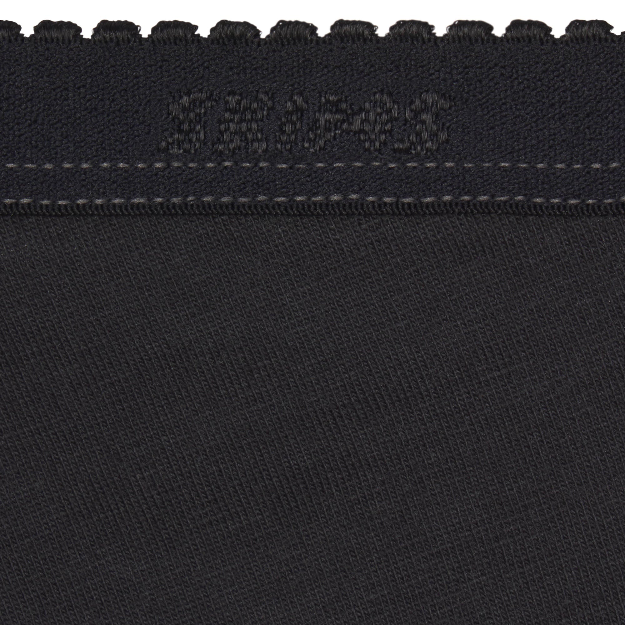 LIGHTWEIGHT COTTON PICOT LOGO THONG | SOOT ADDITIONAL FABRIC DETAILS