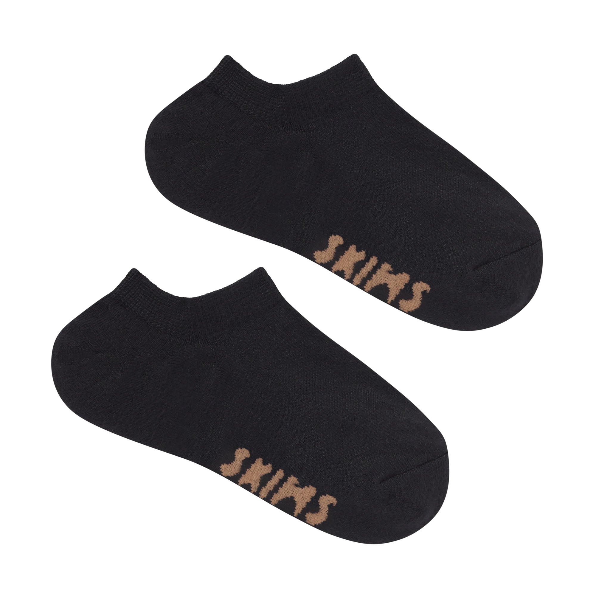 EVERYDAY ANKLE SOCK | ONYX (ANKLE SOCKS) LAYS FLAT ON A WHITE BACKGROUND | FLT