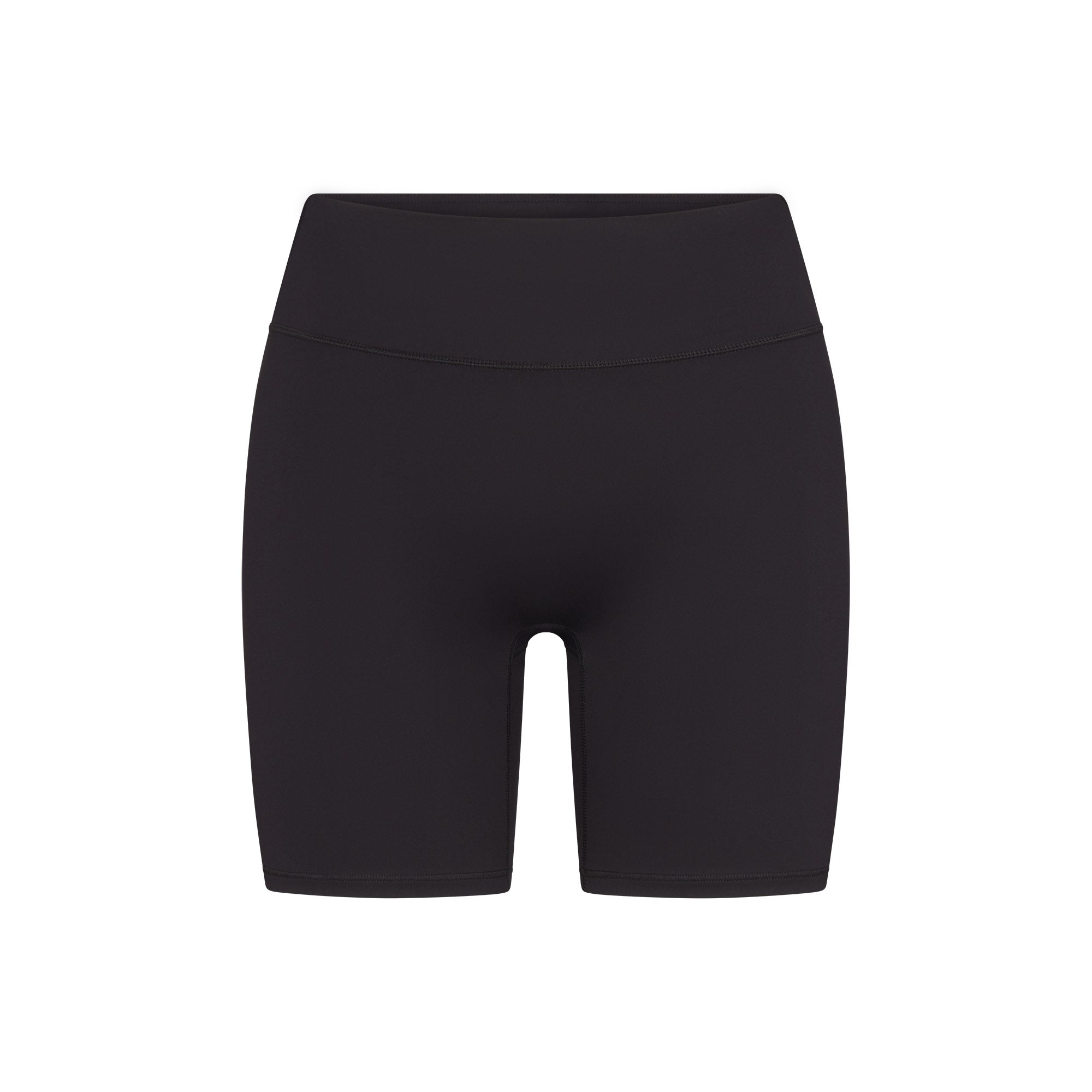 NikeSKIMS MATTE 5" BIKER SHORT | OBSIDIAN FLAT ON A WHITE BACKGROUND | FLT