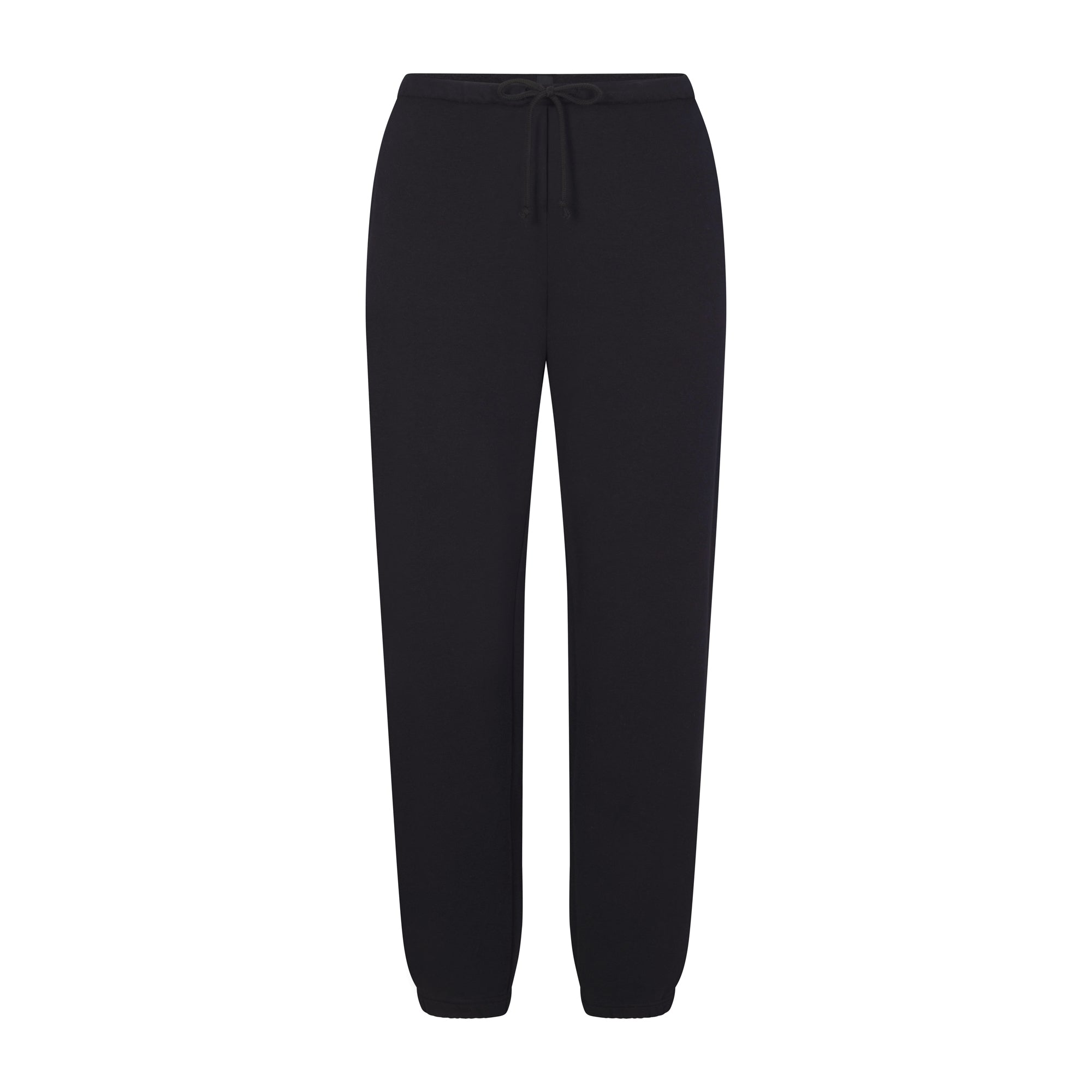 COTTON FLEECE CLASSIC JOGGER | ONYX (JOGGERS, BOTTOMS) LAYS FLAT ON A WHITE BACKGROUND | FLT