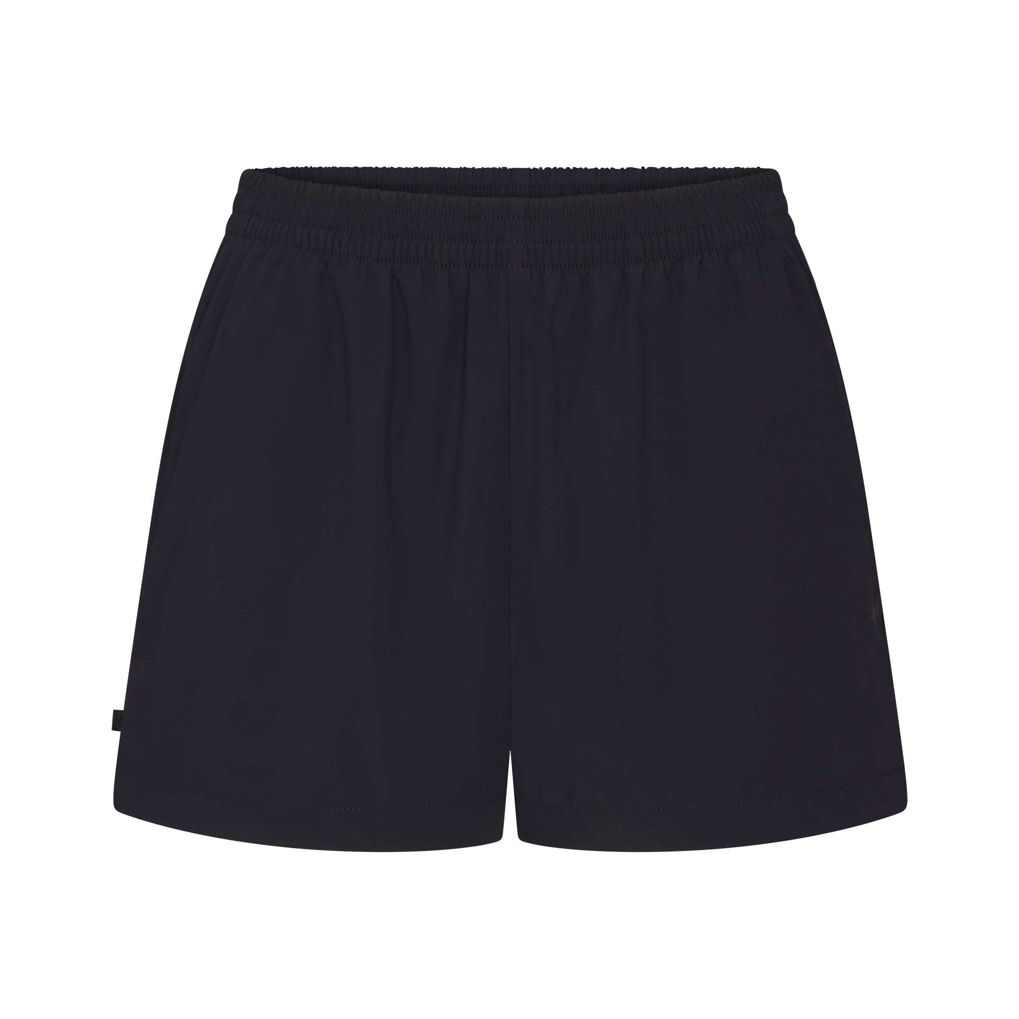 NikeSKIMS WOVEN NYLON 5" TRACK SHORT | OBSIDIAN FLAT ON A WHITE BACKGROUND | FLT