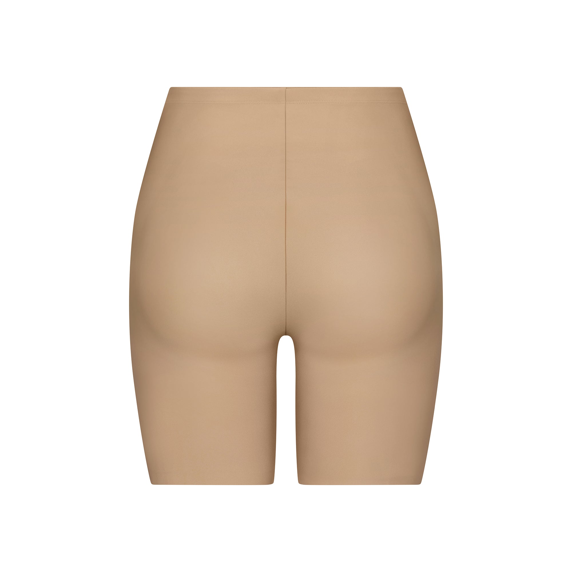 SKIMS BODY BUTT ENHANCING PADDED SHORT | CLAY FLAT ON A WHITE BACKGROUND | FLT | FLT