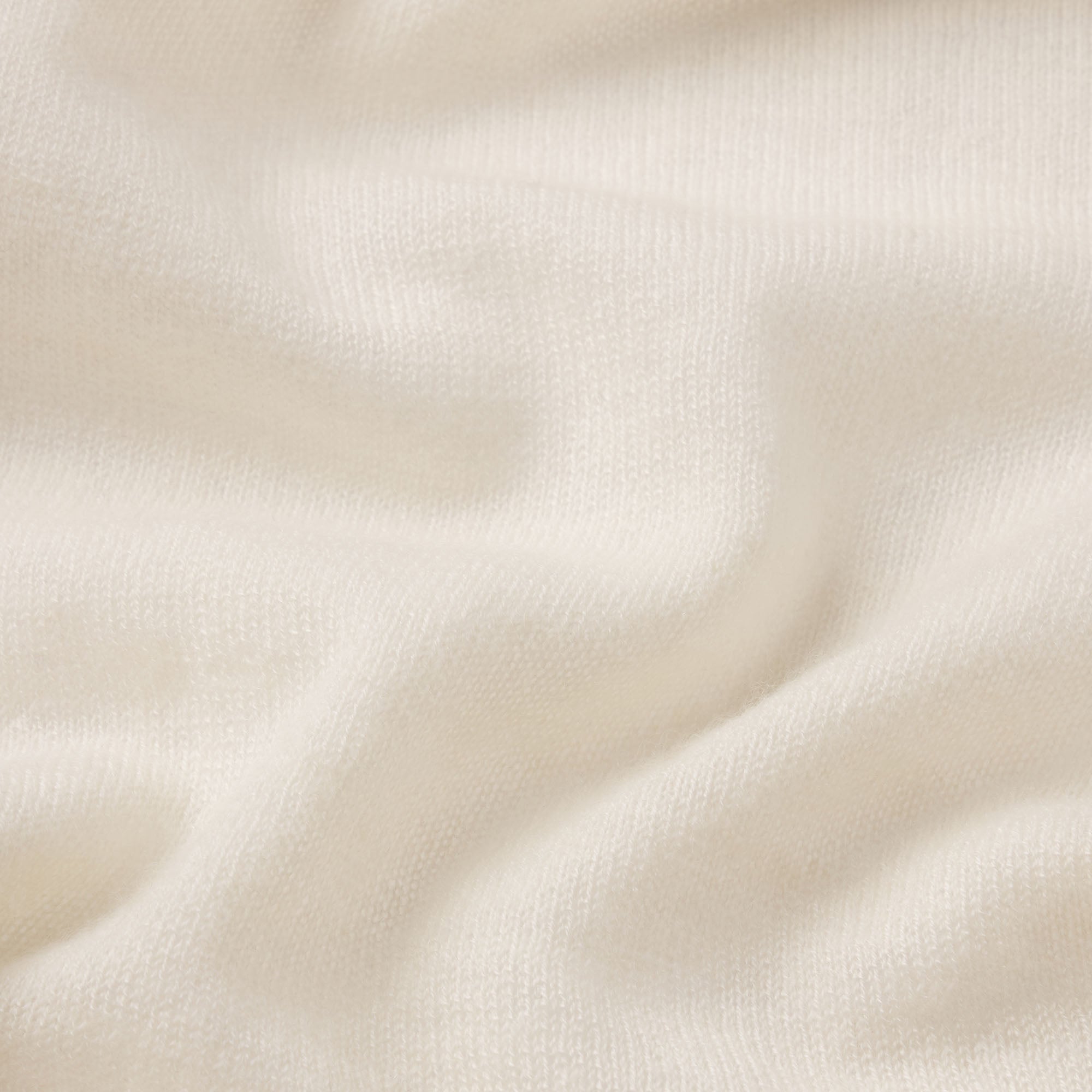 FEATHERWEIGHT CASHMERE LONG SLEEVE TOP | EGRET ADDITIONAL FABRIC DETAILS