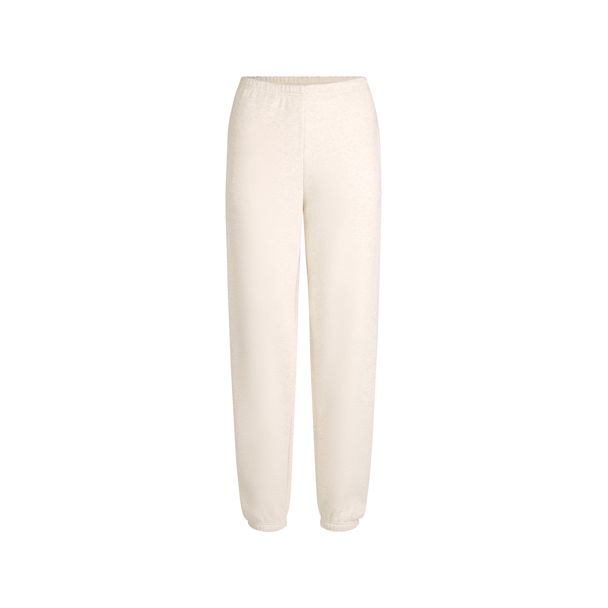 COTTON FLEECE CLASSIC JOGGER | OATMEAL HEATHER FLAT ON A WHITE BACKGROUND | FLT