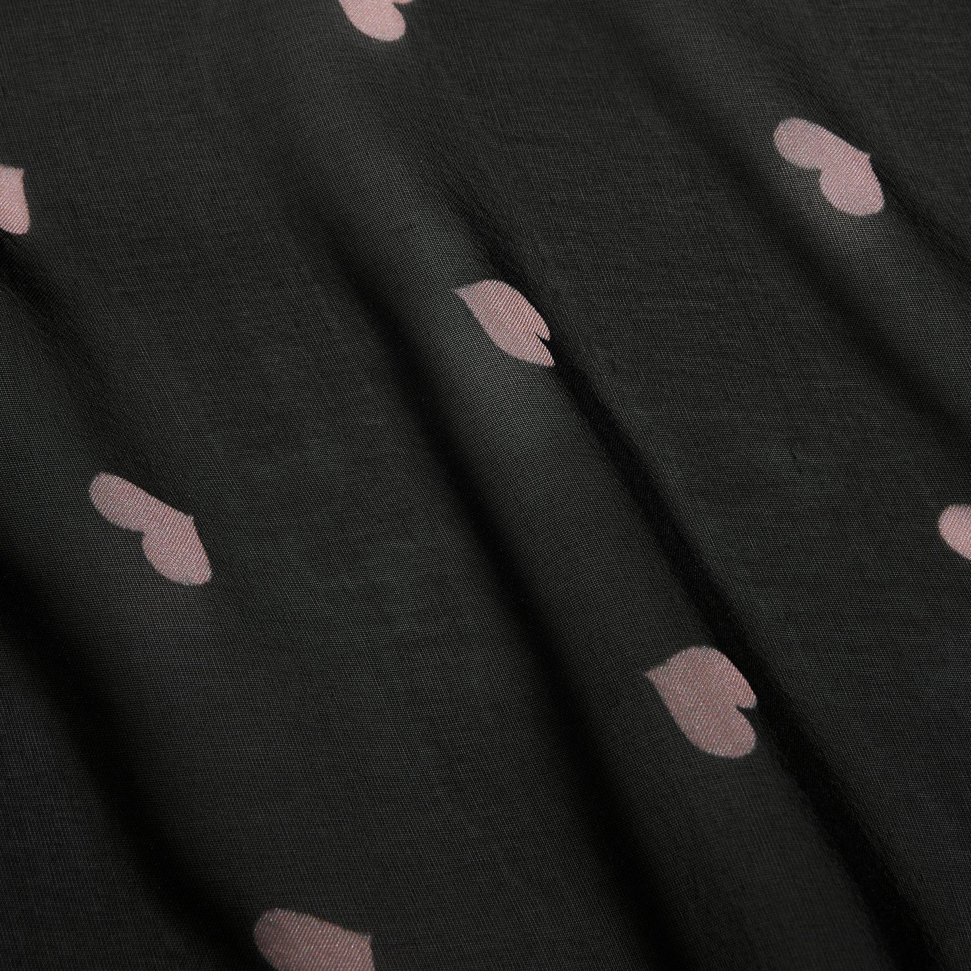 SKIMS ROMANCE WRAP CAMI TOP | OBSIDIAN SPACED HEARTS ADDITIONAL FABRIC DETAILS