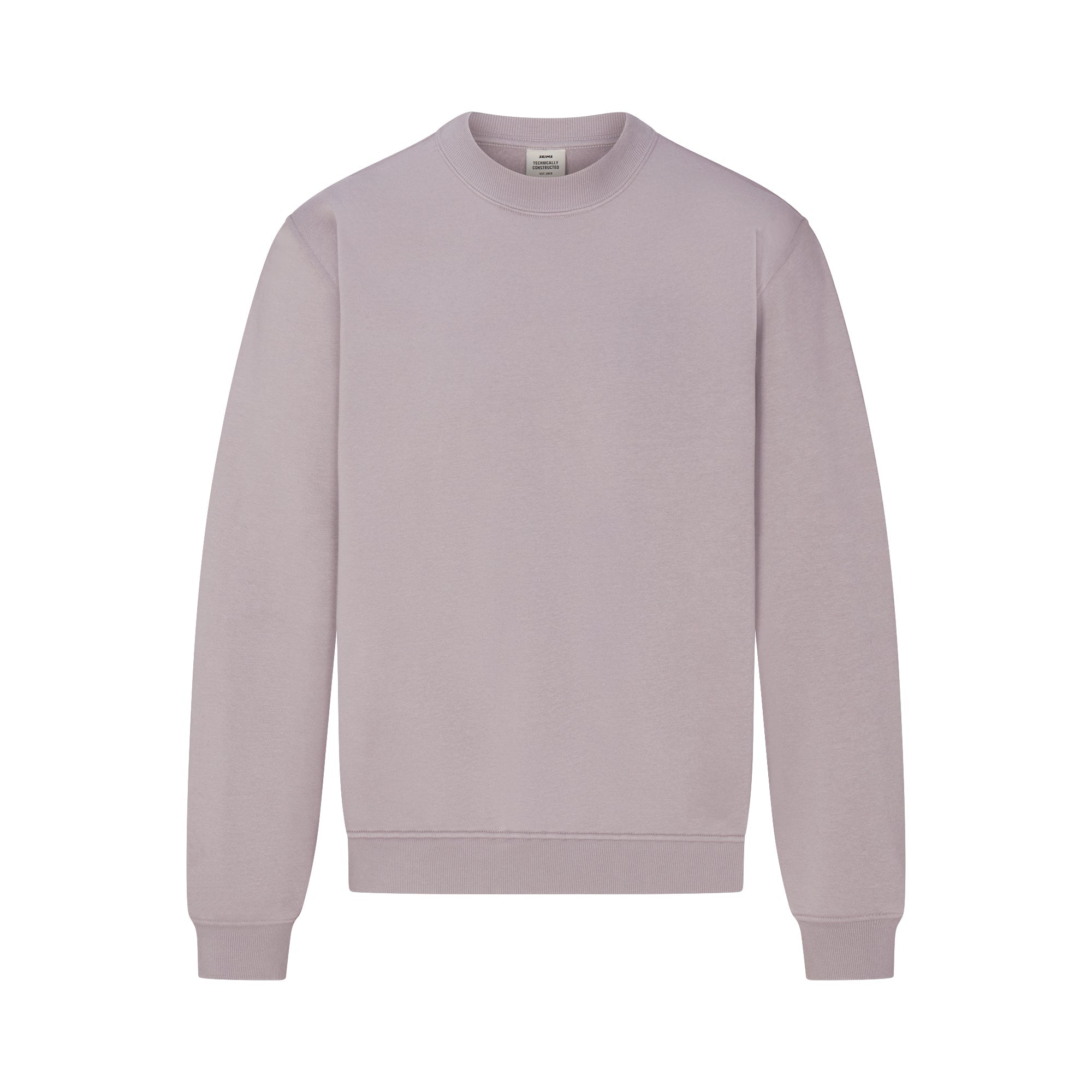 FLEECE LOUNGE MENS RELAXED CREWNECK | SHADOW FLAT ON A WHITE BACKGROUND | FLT