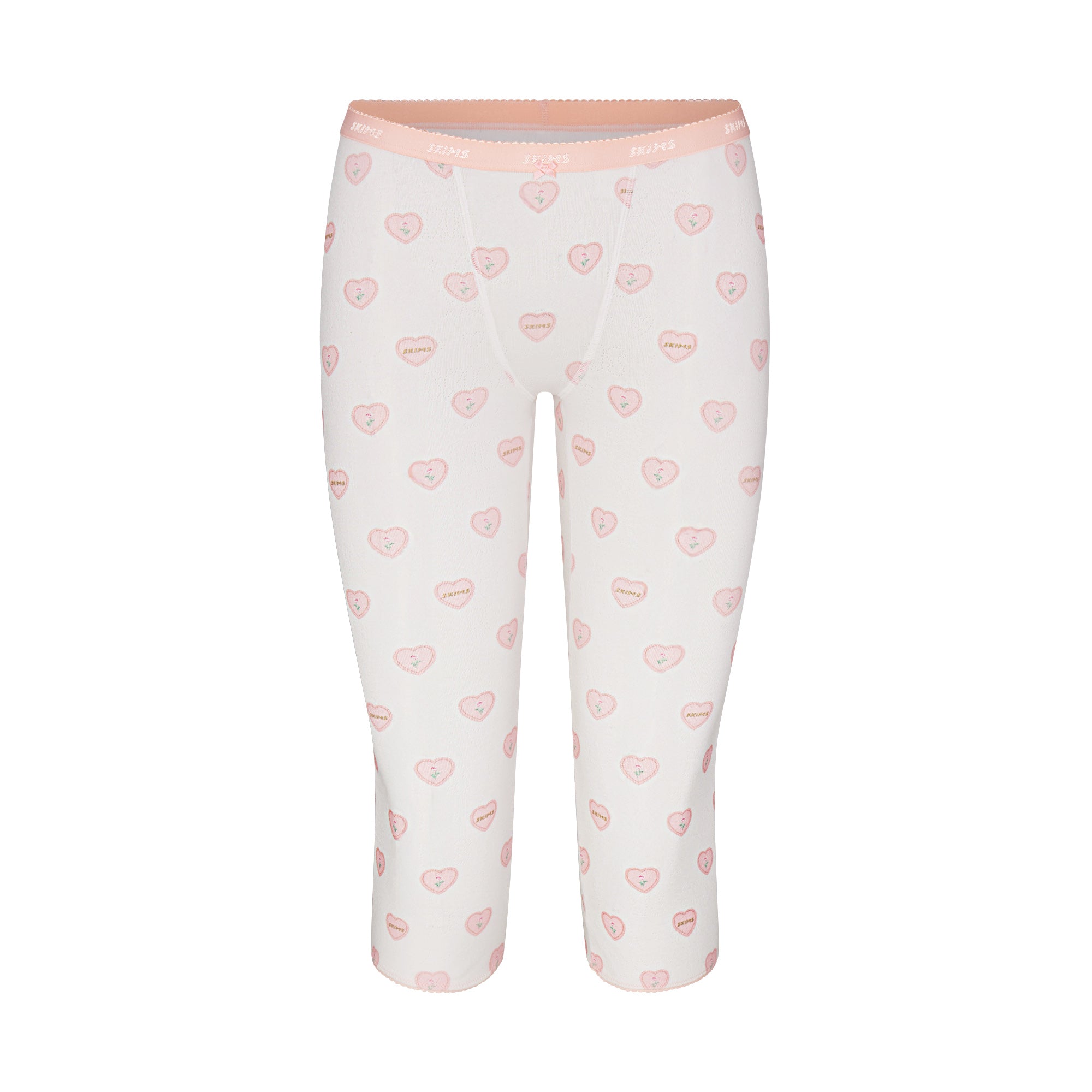 LOGO POINTELLE CAPRI | SNOW LACE HEARTS FLAT ON A WHITE BACKGROUND | FLT