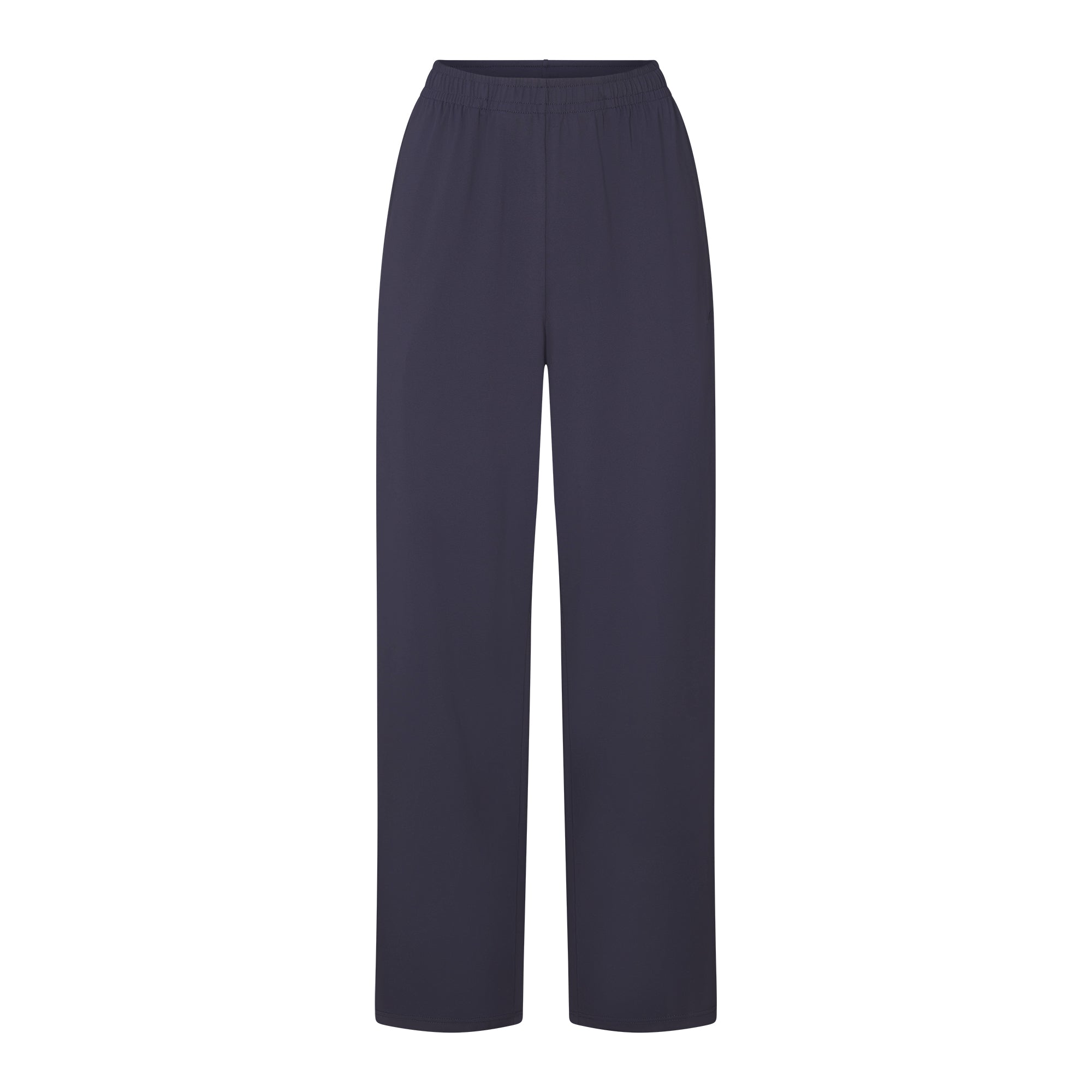 NikeSKIMS AIRY WIDE LEG PANT | DEEP ROYAL FLAT ON A WHITE BACKGROUND | FLT