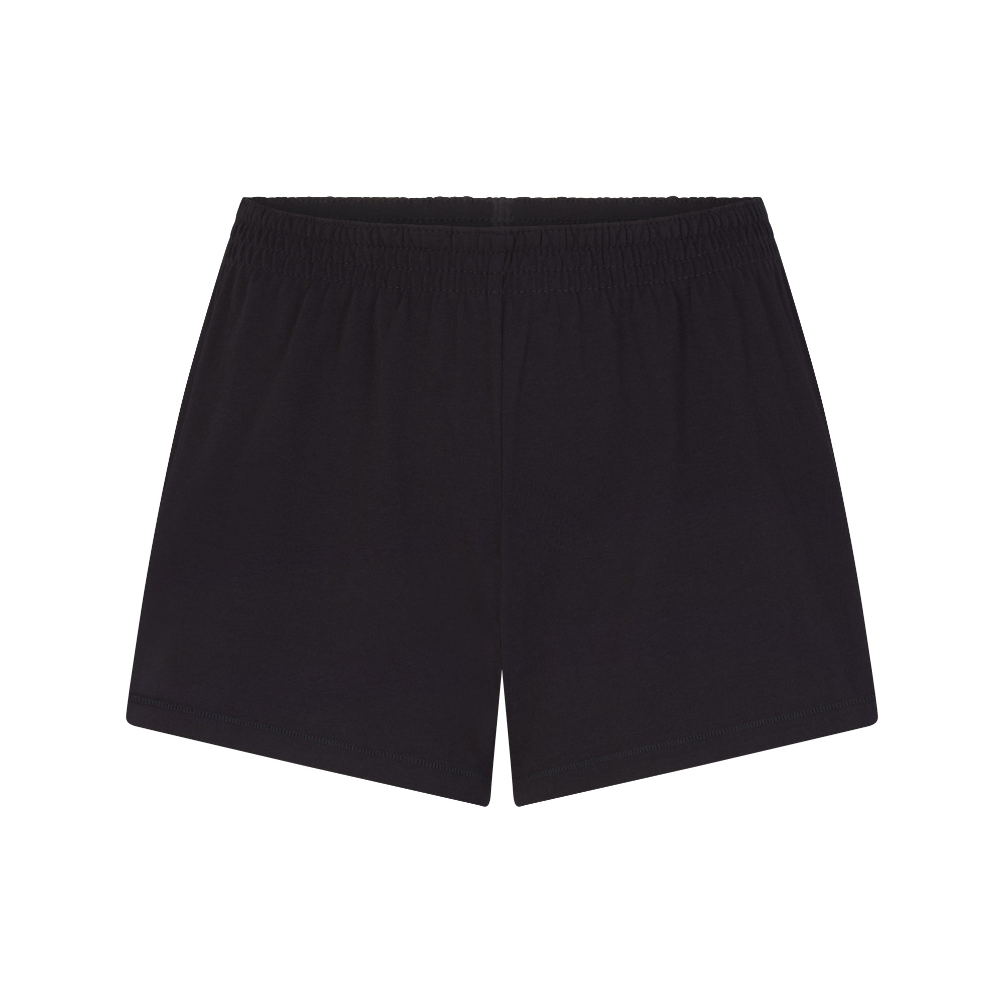 COTTON JERSEY LOOSE SHORT | SOOT FLAT ON A WHITE BACKGROUND | FLT