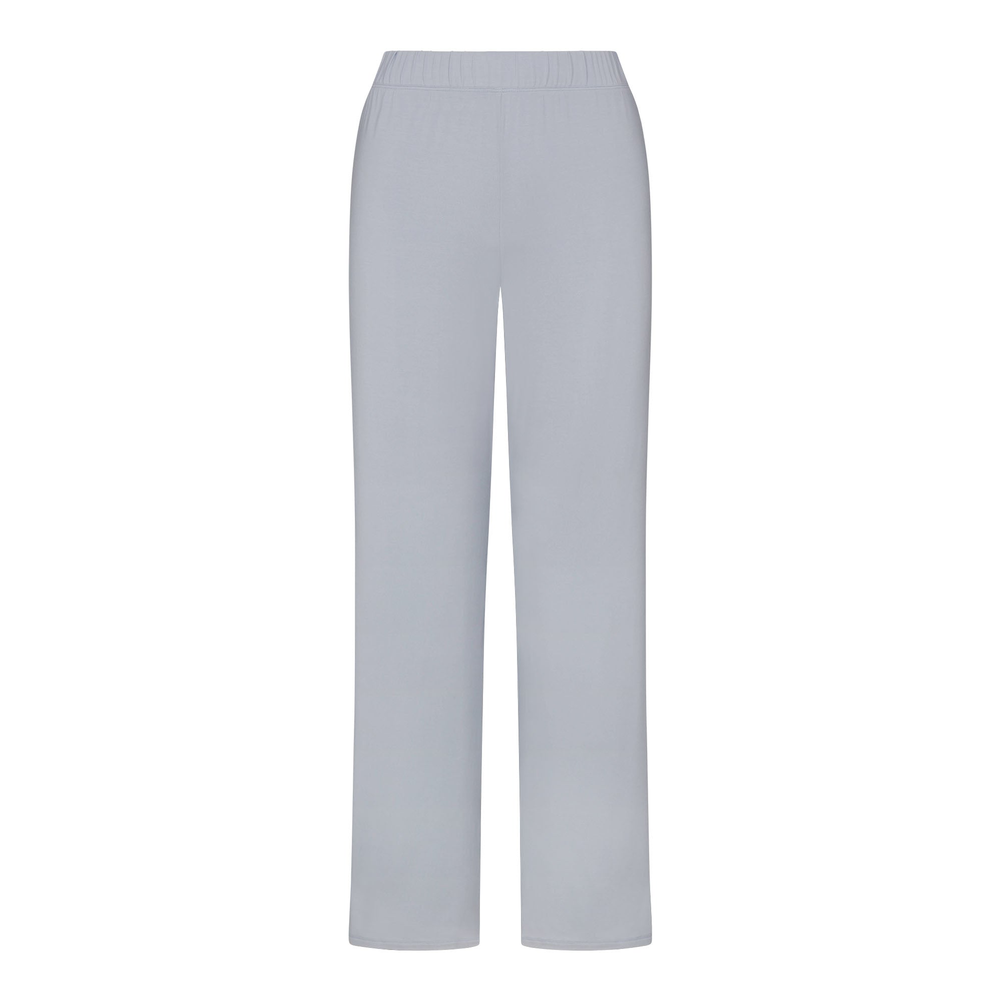 SKIMS SLEEP STRAIGHT LEG PANT | ZEN BLUE FLAT ON A WHITE BACKGROUND | FLT