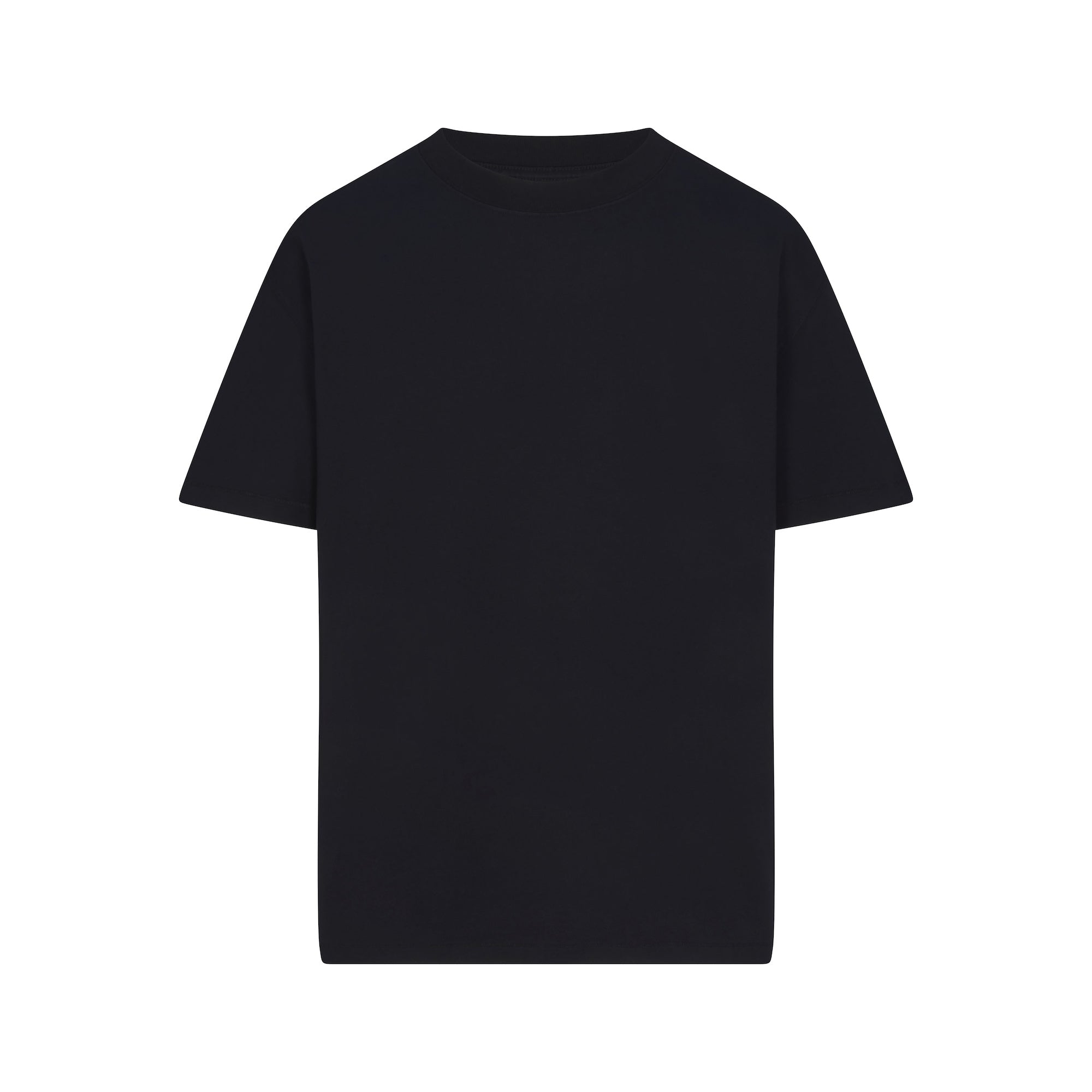 HEAVYWEIGHT COTTON MENS RELAXED T-SHIRT | OBSIDIAN (MENS T-SHIRTS) FLAT ON A WHITE BACKGROUND | FLT