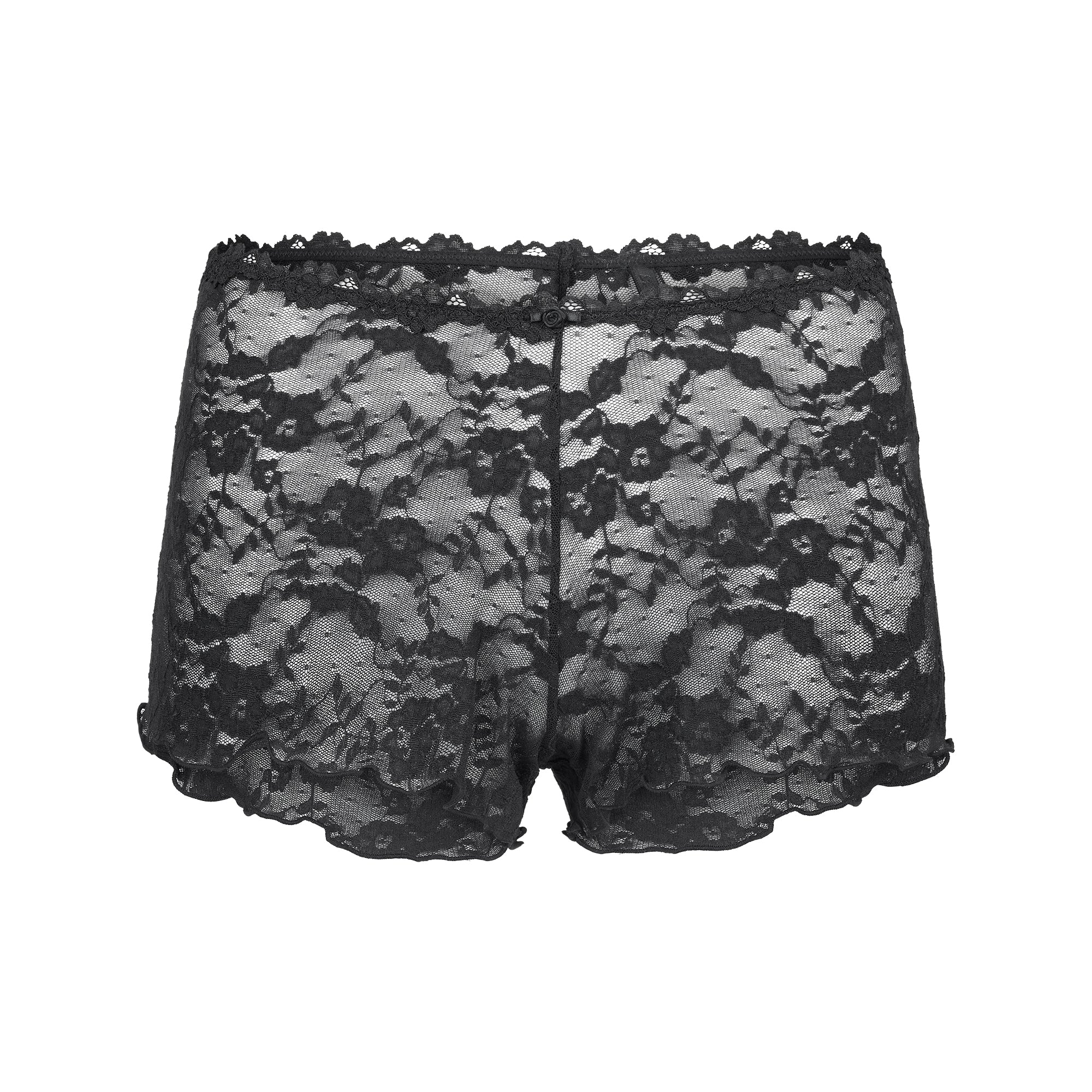 STRETCH LACE TRIANGLE CAMI AND SHORT SET | SOOT FLAT ON A WHITE BACKGROUND | FLT