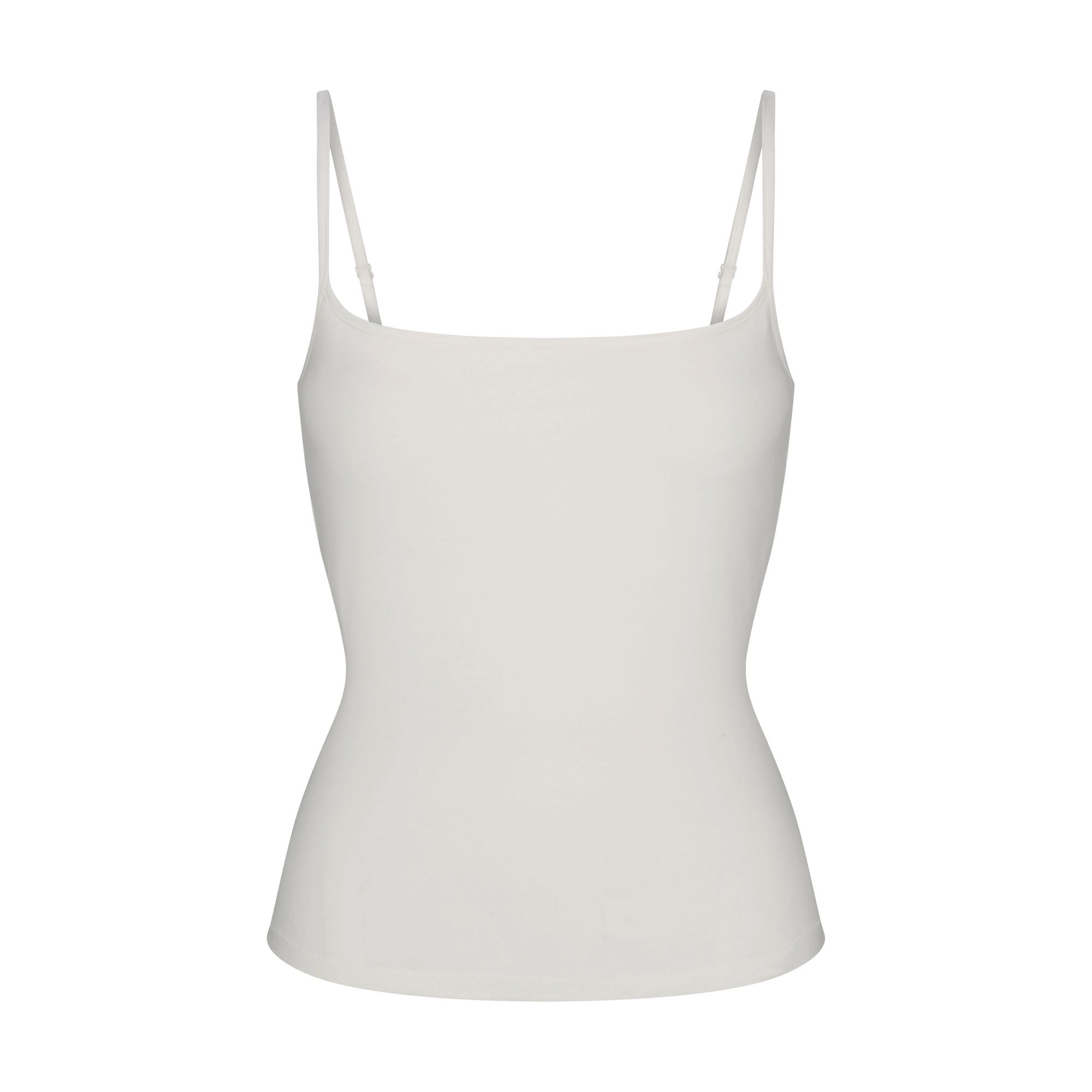COTTON JERSEY SCOOP NECK CAMI | MARBLE FLAT ON A WHITE BACKGROUND | FLT