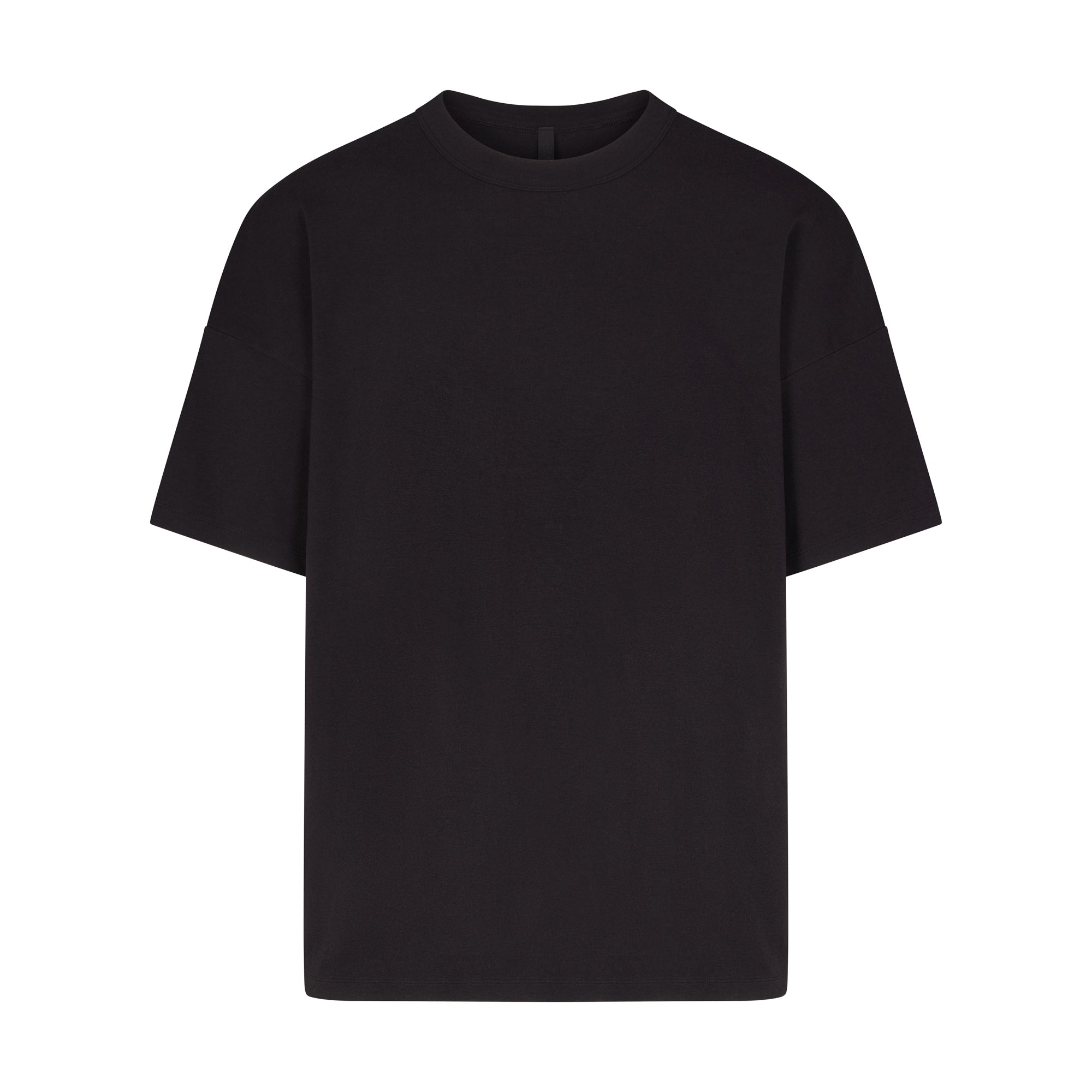 JERSEY LOUNGE MENS OVERSIZED T-SHIRT | OBSIDIAN (MENS T-SHIRTS, MENS TOPS) LAYS FLAT ON A WHITE BACKGROUND | FLT