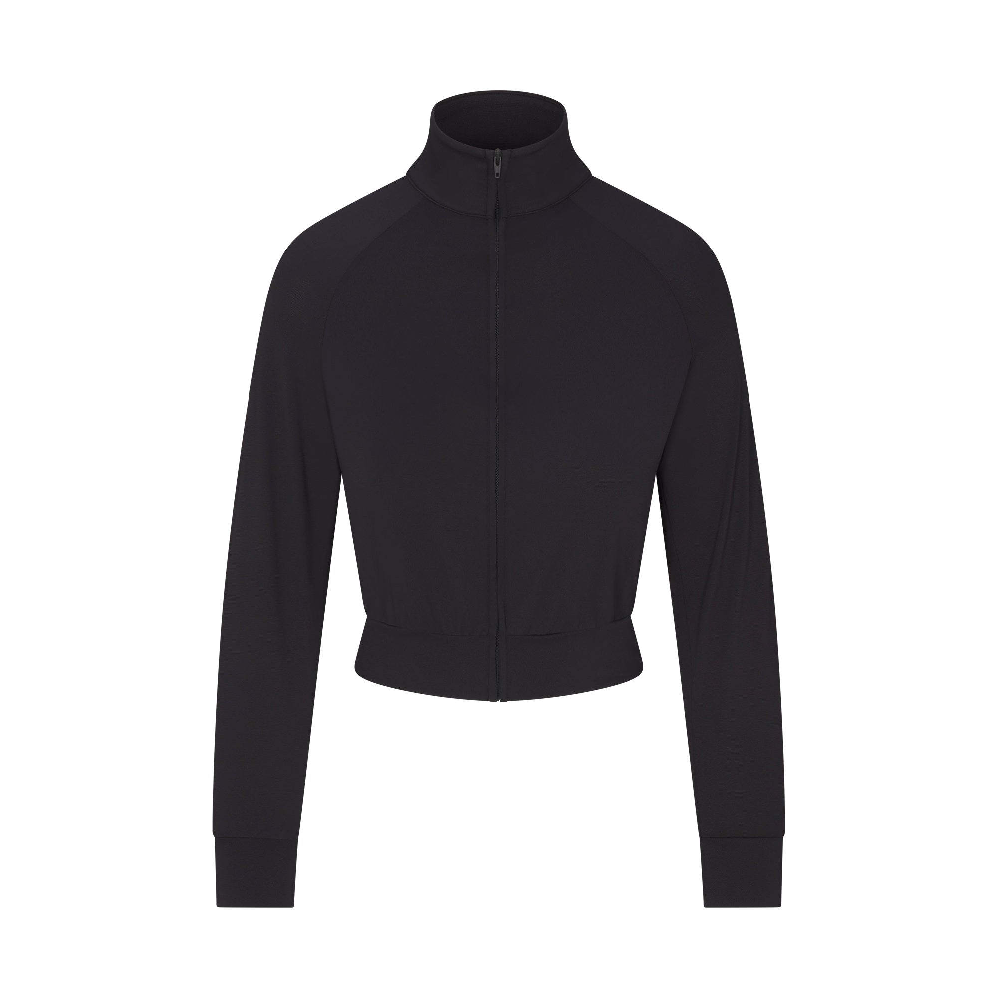 NikeSKIMS AIRY TRACK JACKET | OBSIDIAN FLAT ON A WHITE BACKGROUND | FLT