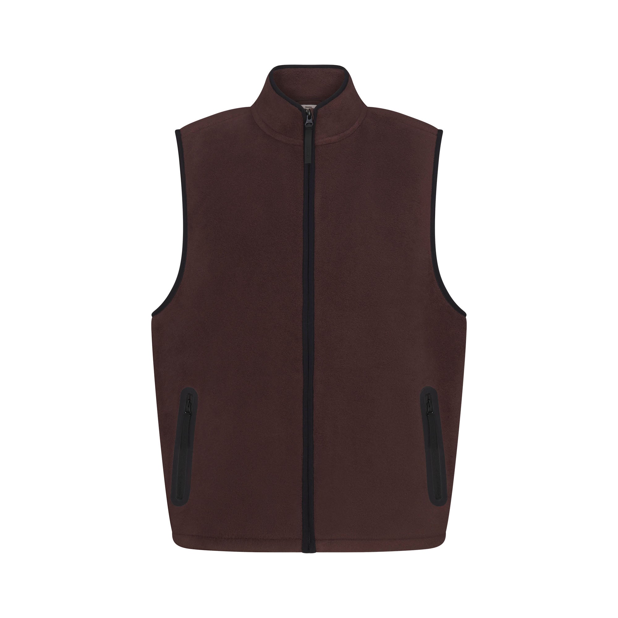 ARCTIC FLEECE MENS VEST | ESPRESSO FLAT ON A WHITE BACKGROUND | FLT