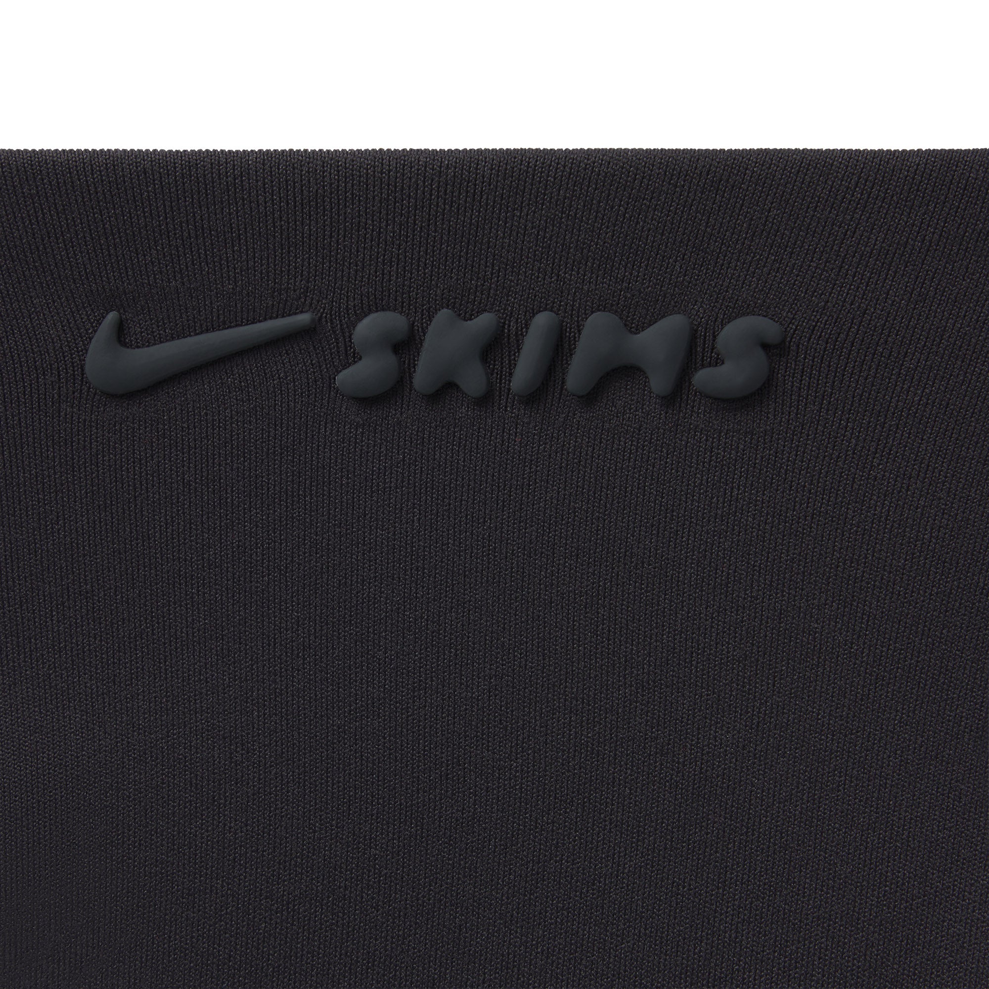 NikeSKIMS MATTE FOOTSIE GRIP LEGGING | OBSIDIAN ADDITIONAL FABRIC DETAILS